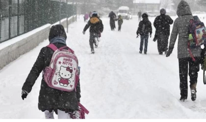 Tekirdağ’da olumsuz hava koşulları nedeniyle okullar tatil edildi