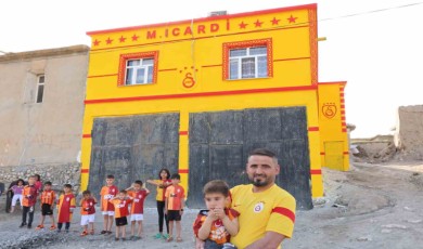 Evini sarı-kırmızıya boyatıp Icardi yazan Diyarbakırlı taraftar